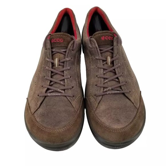 Ecco Men's Biom Grip Sneaker brown Leather Casual Shoe Urbaneering Size 46 12 - Picture 2 of 15